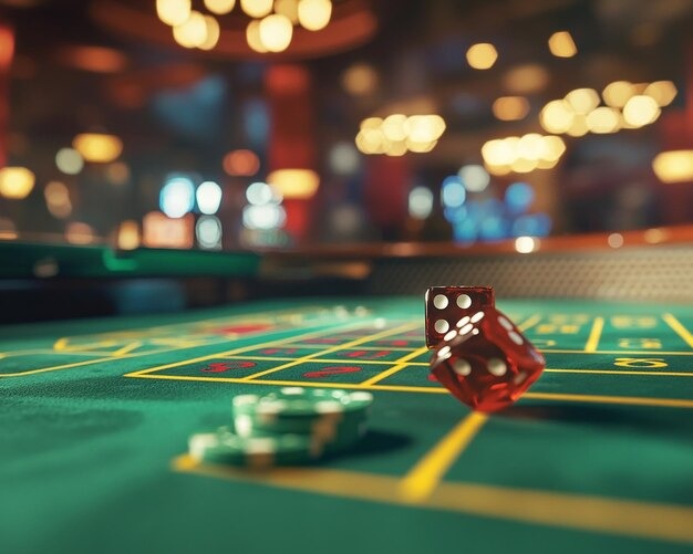 Live roulette table with professional dealer